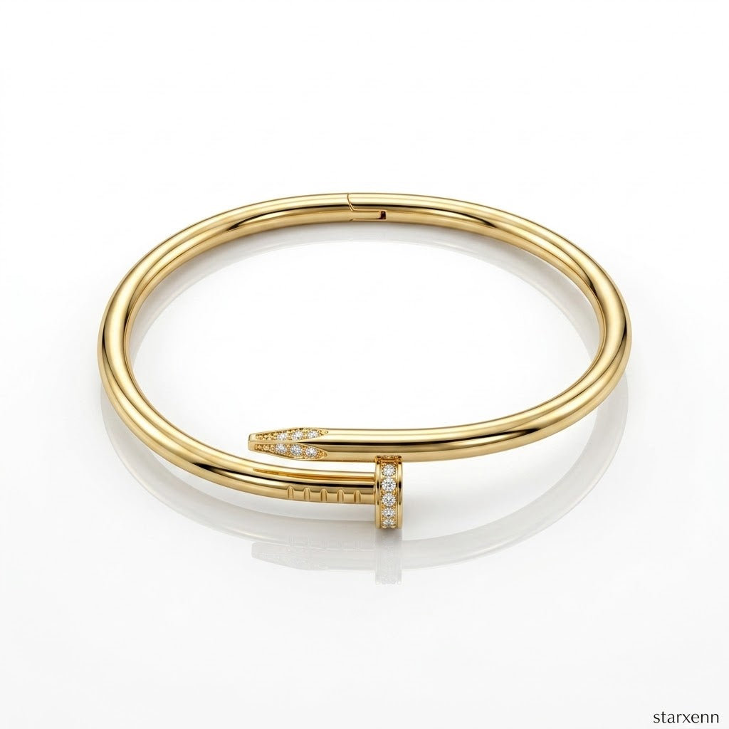 Çivi 18k gold kaplama şık görünüm