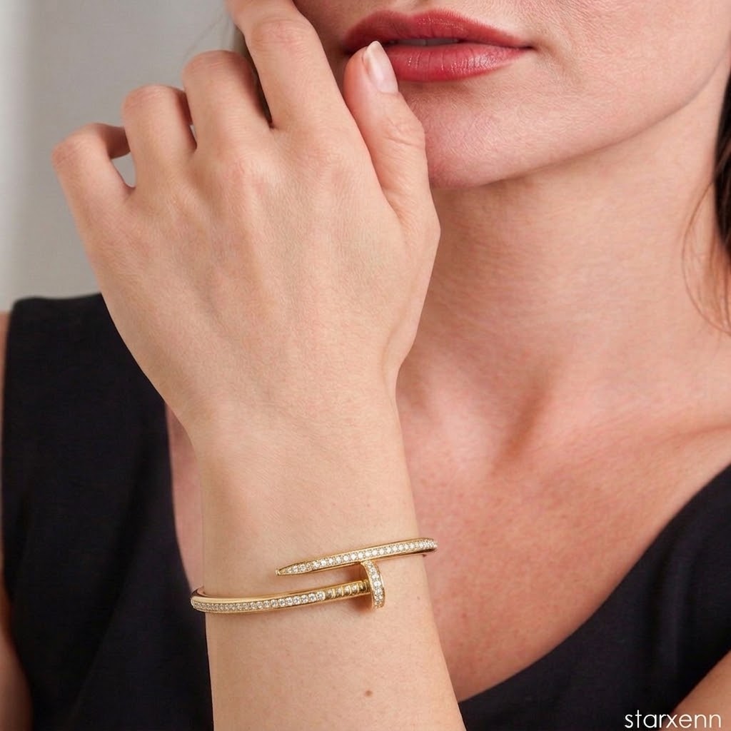 Çivi 18k gold kaplama şık görünüm